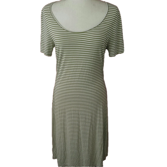 Tommy Bahama Striped Dress M Green & White - Picture 1 of 7